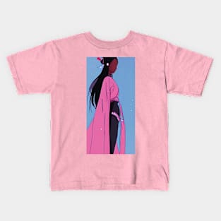 Pink Kimono Top Girl Kids T-Shirt